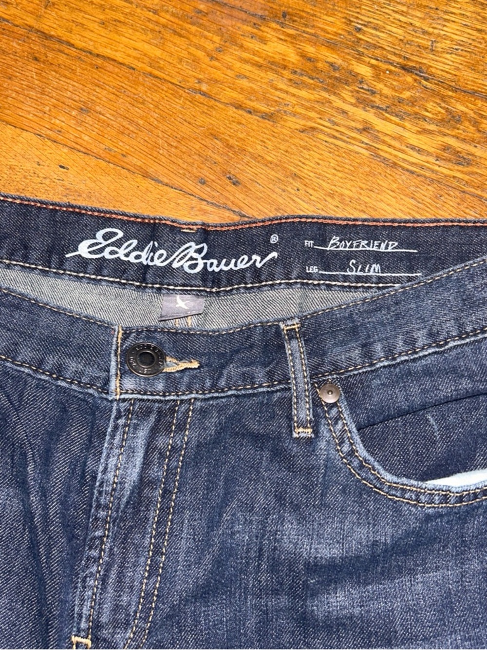 Eddie Bauer Dark Indigo Straight-Leg Jeans - Picture 2 of 7